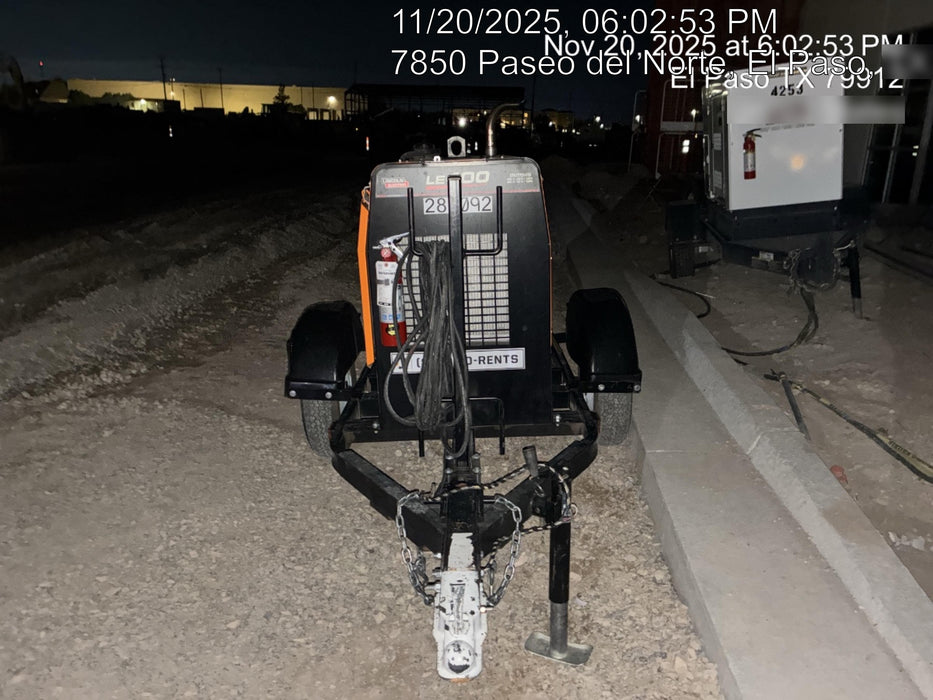 2023 Lincoln Electric LE400 Kubota V1505, Trlr, Cable Rack, Light Kit, ES Decals, T3