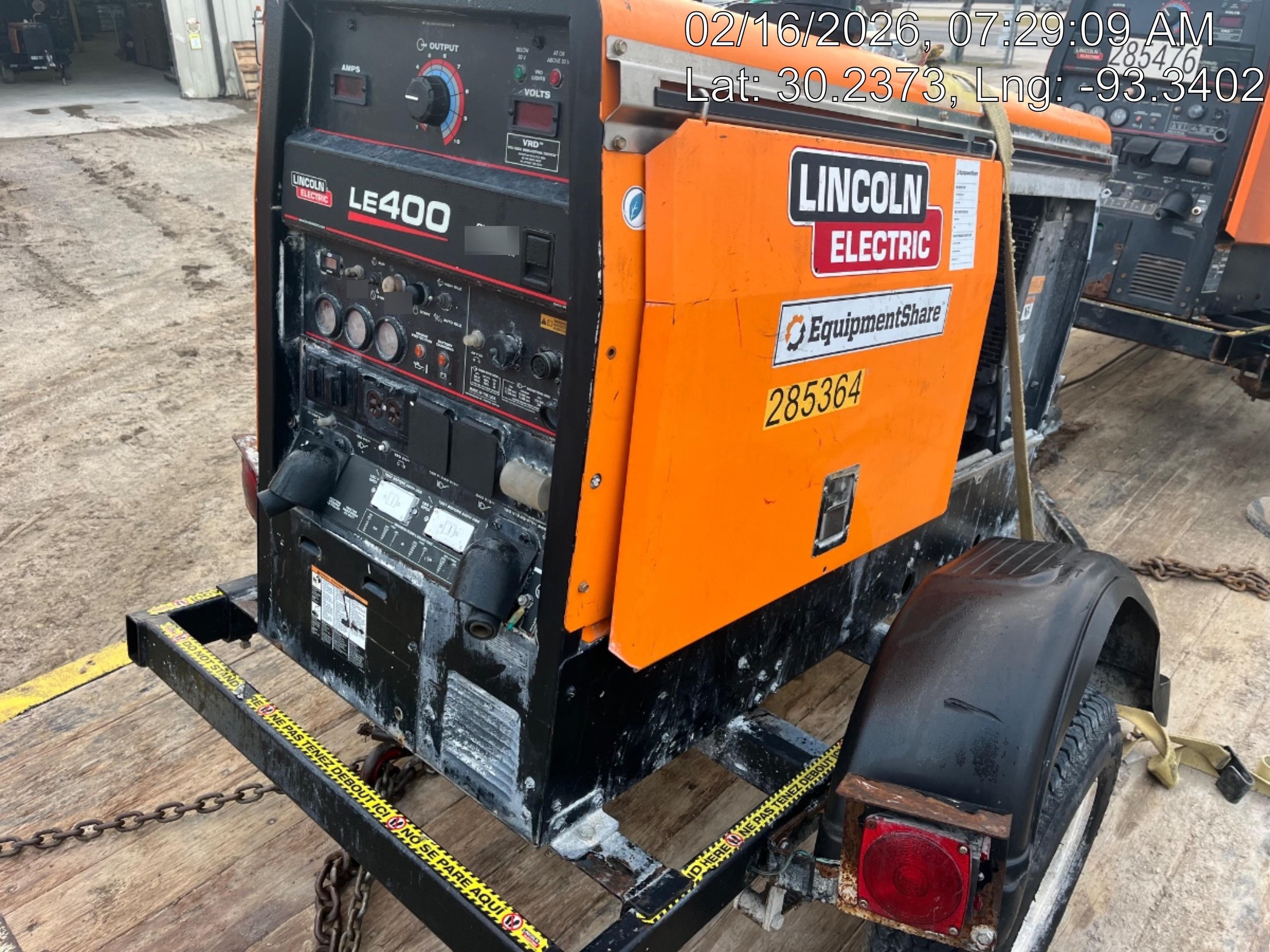 2022 Lincoln Electric LE400 Kubota V1505, Trlr, Cable Rack, Light Kit, ES Decals, T3