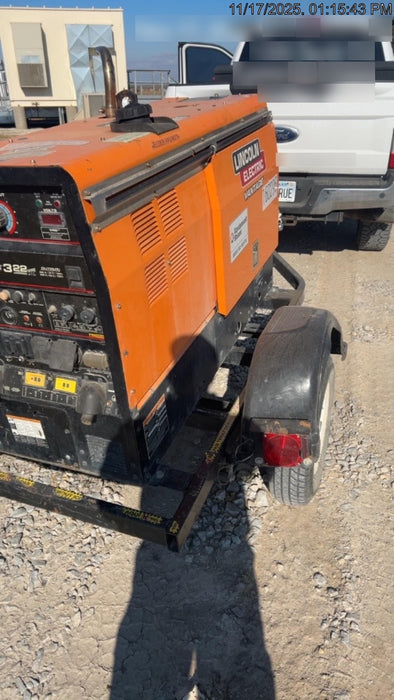 2021 Lincoln Electric Vantage 322 Vantage 322 Ready Pak 3 w/ Decals, ORANGE (includes trailer, cable rack, fender light kit) NO Telematics