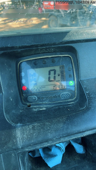 Kawasaki Mule PRO-DXT Standard Options, Backup Alarm, Beacon, Plastic Hard Top, Poly Windshield, Horn Kit