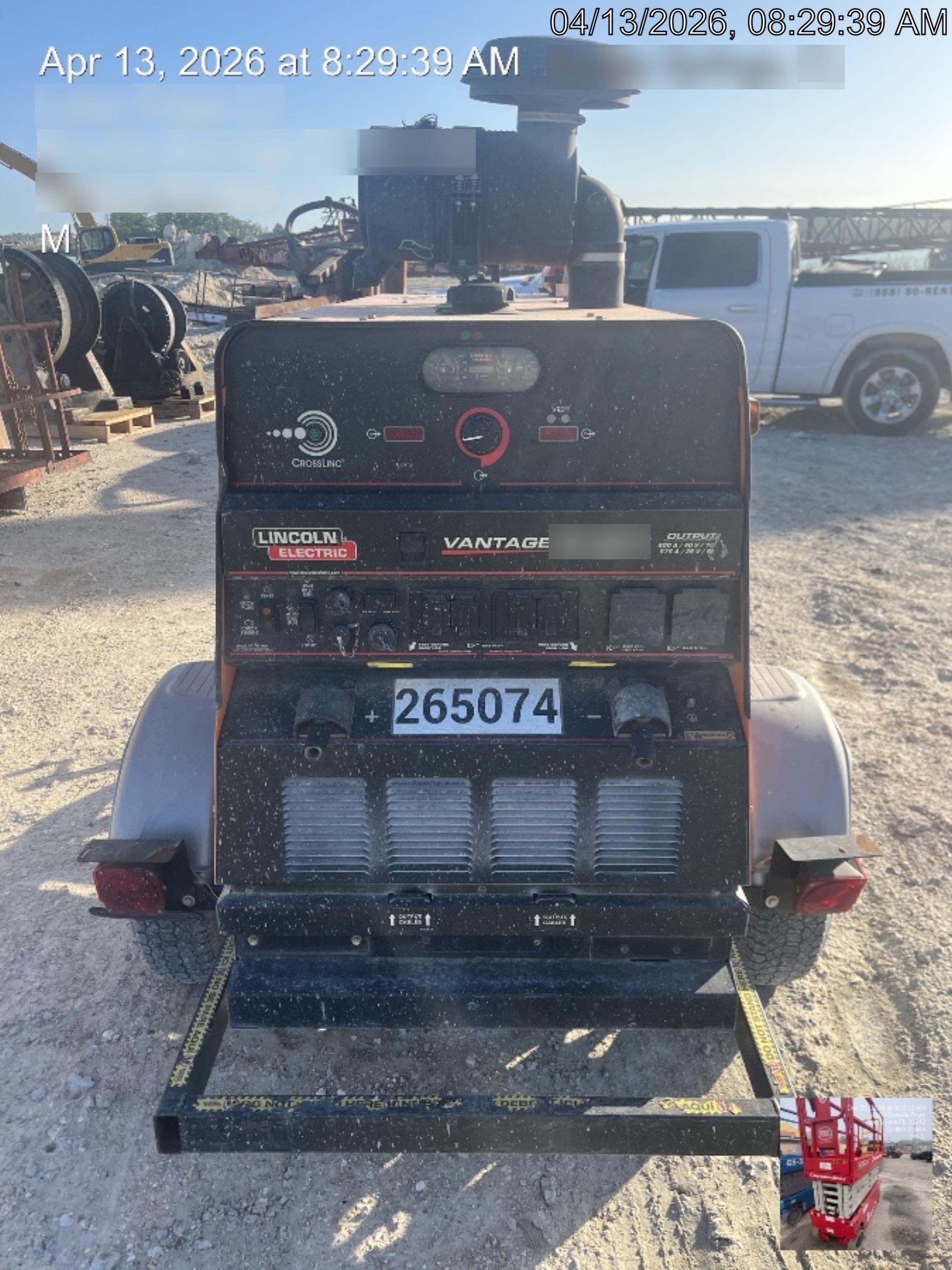 2022 Lincoln Electric Vantage 549X Crosslink Technology, Trailer Mounted, ES Decals, T3