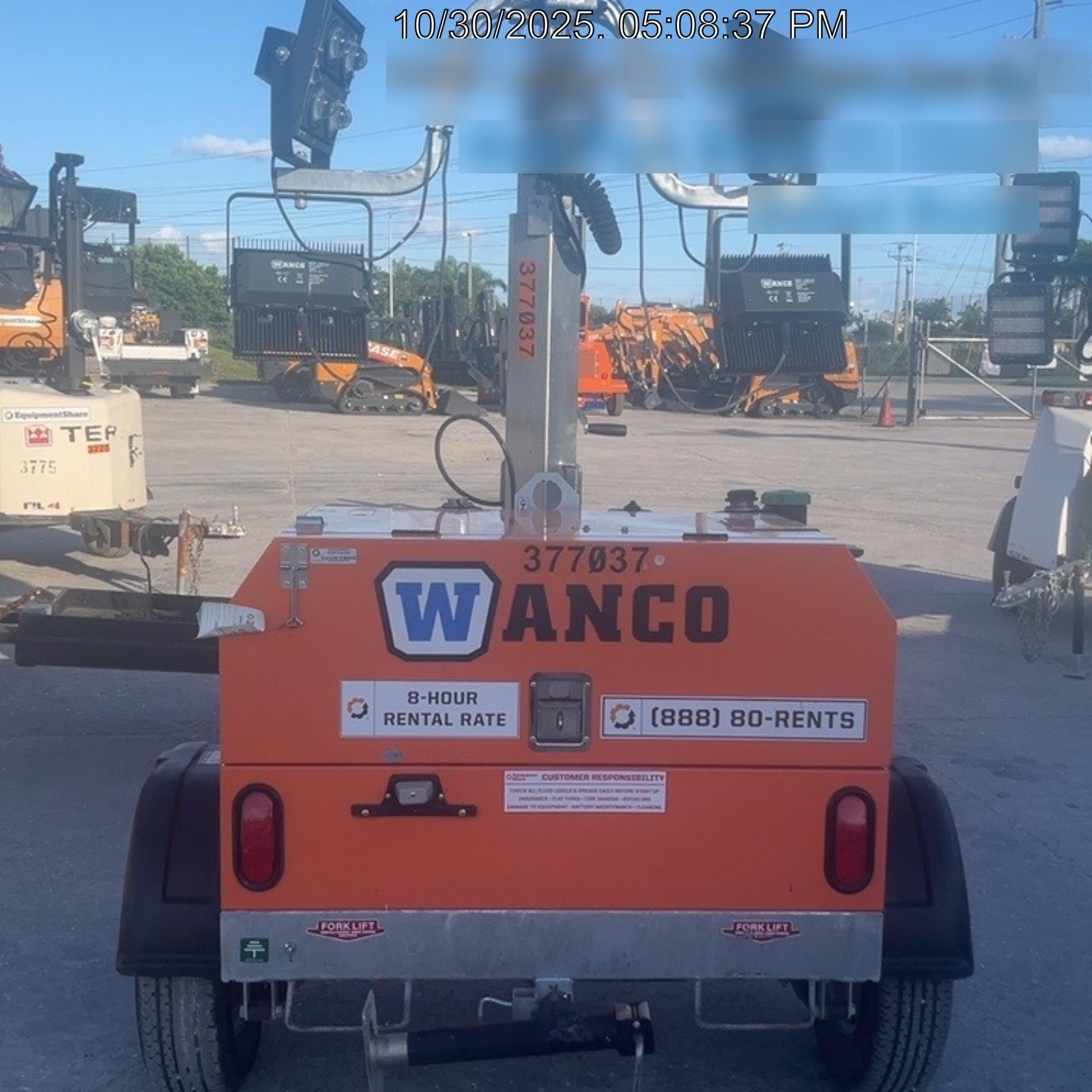 2023 Wanco WLTT-4MM4K Diesel, Deep Sea Controller, Shore Power Plug, Auto Start, (4) 350W LED Floodlights, 4kW Generator, 60 Gal Fuel Tank, 2" Ball, T3