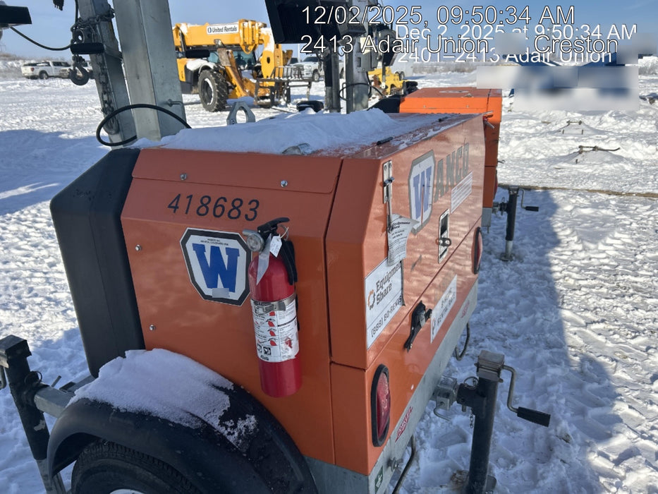 2024 Wanco WLTT-4MM4K Diesel, Deep Sea Controller, Shore Power Plug, Auto Start, (4) 350W LED Floodlights, 4kW Generator, 60 Gal Fuel Tank, 2" Ball, T3