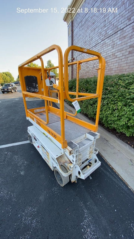 Custom Equipment HB-1430 Hy-Brid Scissor Lift
Platform capacity up to 670 lbs
Working height up to 20 ft
Weighs under 1,700 lbs
Non-marking wheels