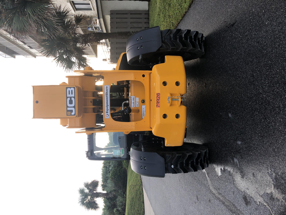 2020 JCB 510-56 Canopy, Solid Tires, Work Lights, Beacon, Aux Hydraulics, Back up Alarm, Lifting Eye, ES Decals