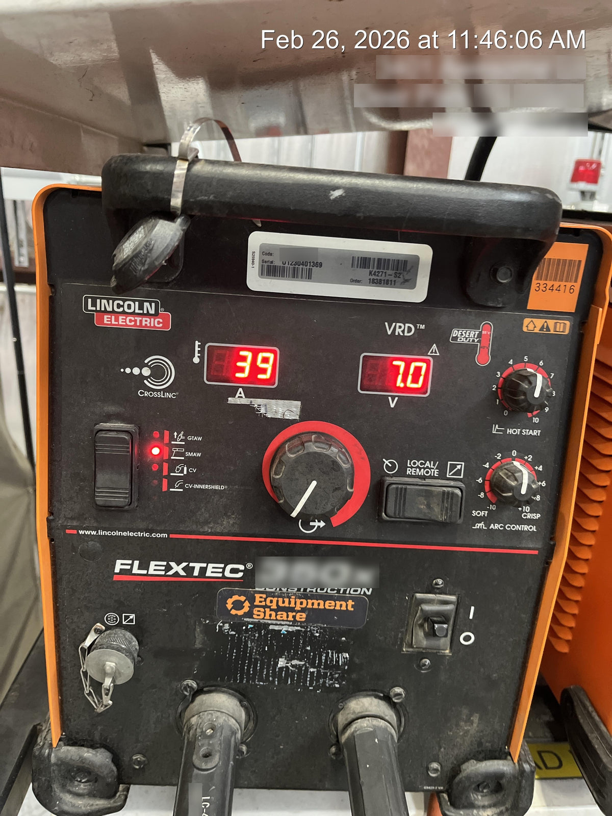 2023 LINCOLN ELECTRIC FLEXTEC 350X
