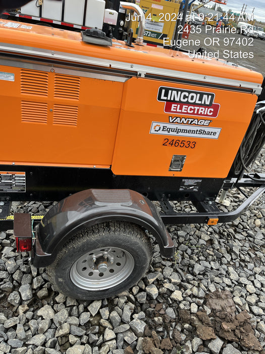 2022 Lincoln Electric LE400 Kubota V1505, Trlr, Cable Rack, Light Kit, ES Decals, T3