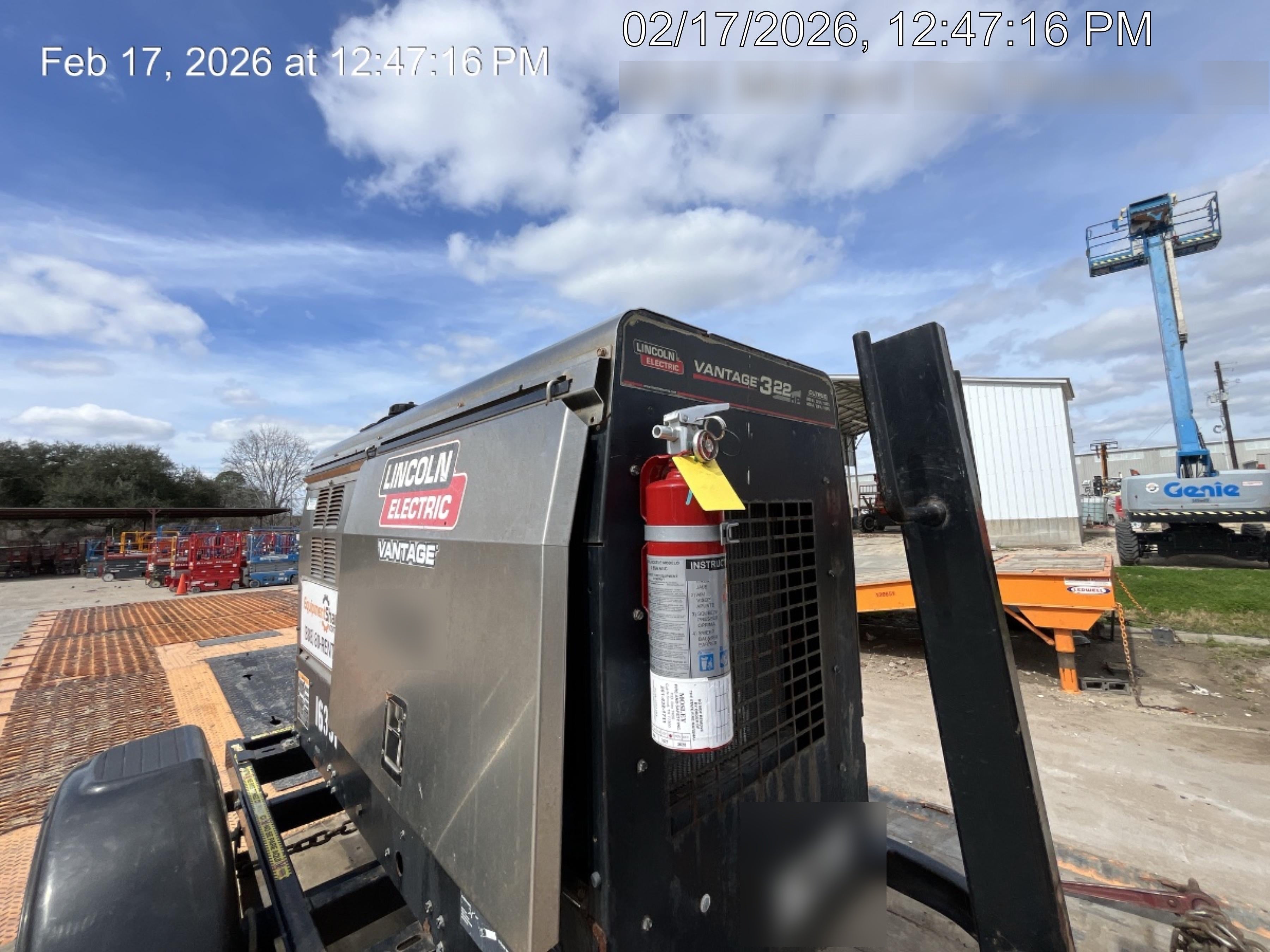 2018 Lincoln Electric Vantage 322 Lincoln Vantage 322 Welder Ready Pak 3 - Vantage 322, Trailer, Fender and light kit, Cable rack