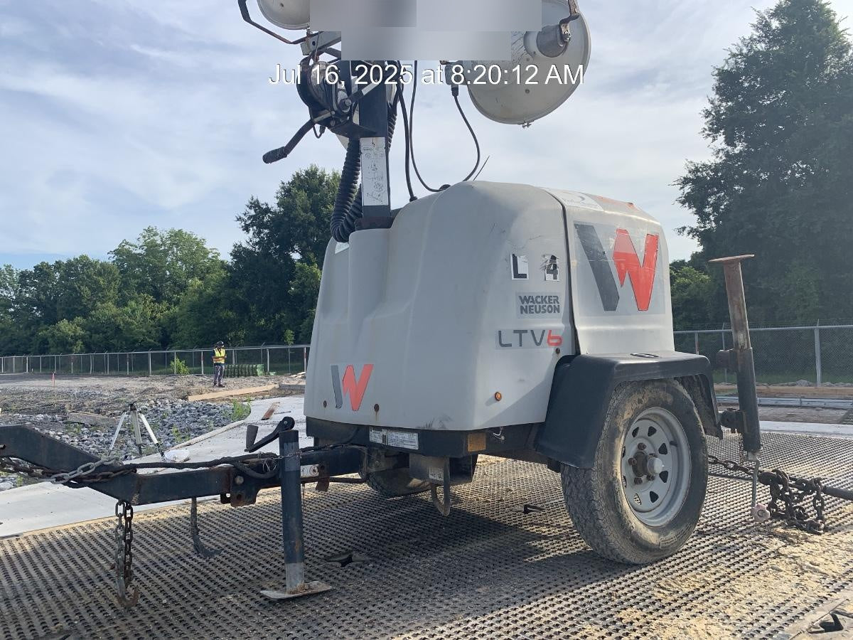 2019 Wacker Neuson LTV6L-MH Wacker Neuson LTV6L Mobile Light Tower w/Fuel Level Sensor Installed