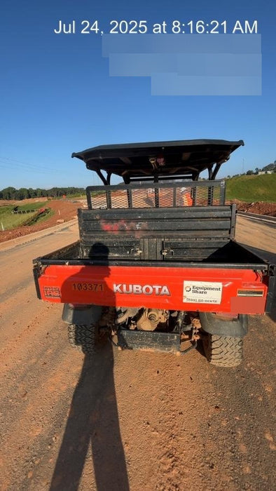 Kubota RTV-X1140W-H 4WD utility cart -LED strobe -Windshield tempered glass -Plastic canopy -Wire harness kit -Backup alarm