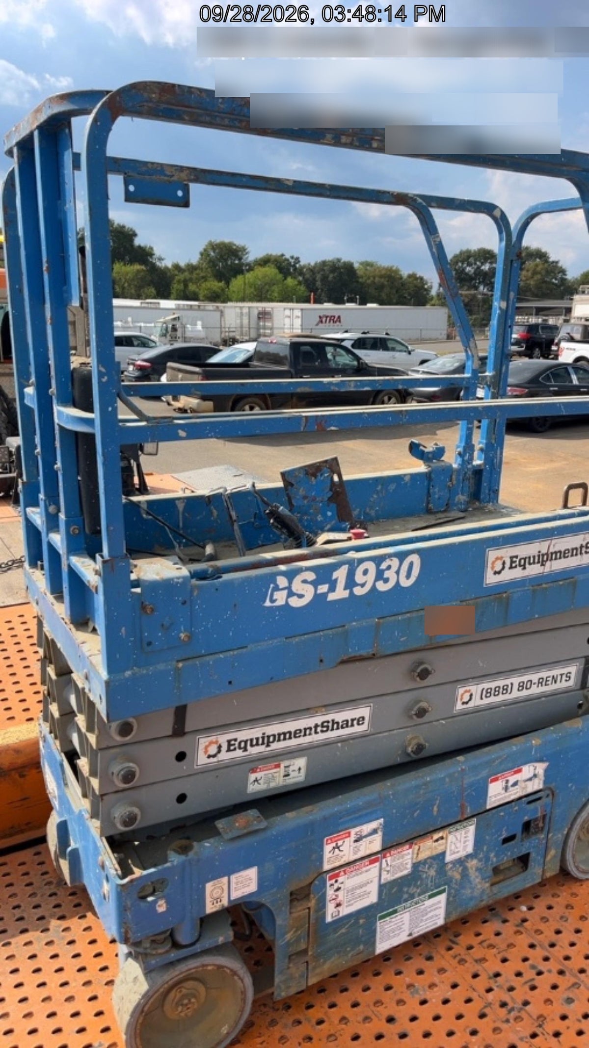 2019 Genie GS-1930 Fixed Rails with Chain Entry