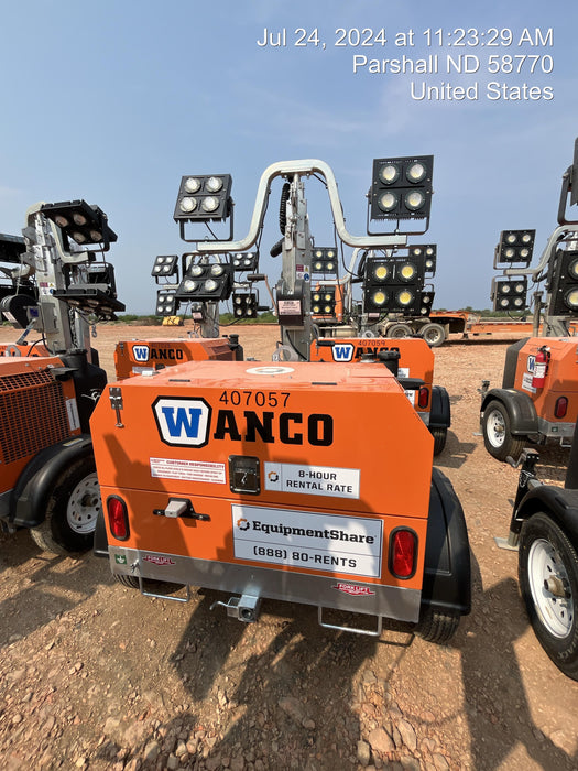 2024 Wanco WLTT-4MM4K Diesel, Deep Sea Controller, Shore Power Plug, Auto Start, (4) 350W LED Floodlights, 4kW Generator, 60 Gal Fuel Tank, 2" Ball, T3