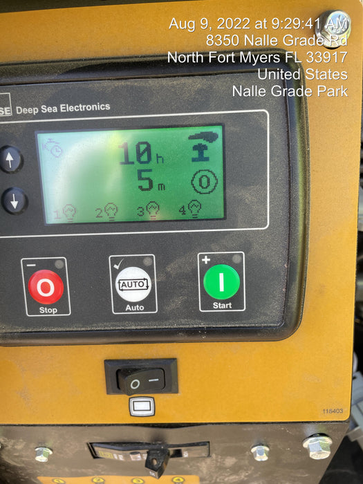 2022 Allmand NLV3GR (4) LED Light Fixture 350W, 23' Vertical Mast, 3kW Prime, Towable, Deep Sea L401, Leveling Jacks, Yanmar T4F 5.8hp