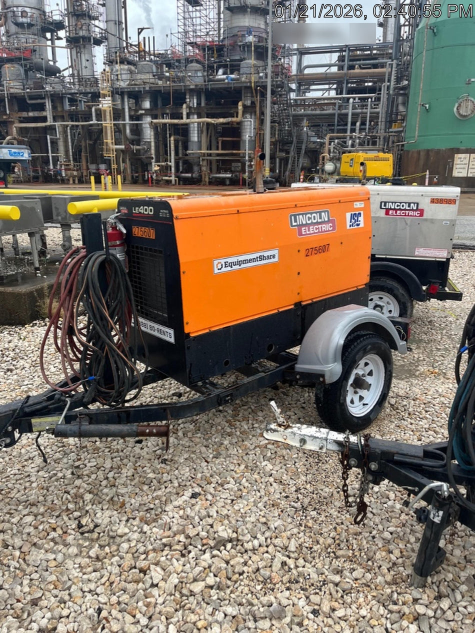 2022 Lincoln Electric LE400 Kubota V1505, Trlr, Cable Rack, Light Kit, ES Decals, T3