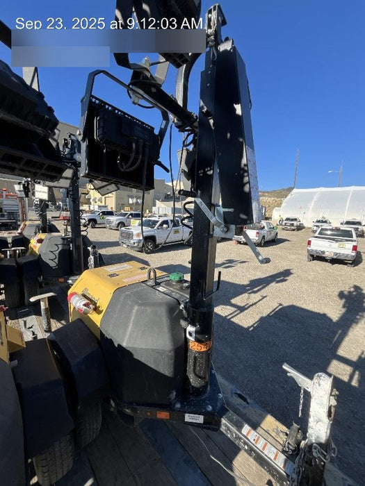 2022 Allmand NLV3GR (4) LED Light Fixture 350W, 23' Vertical Mast, 3kW Prime, Towable, ES Decals, T3