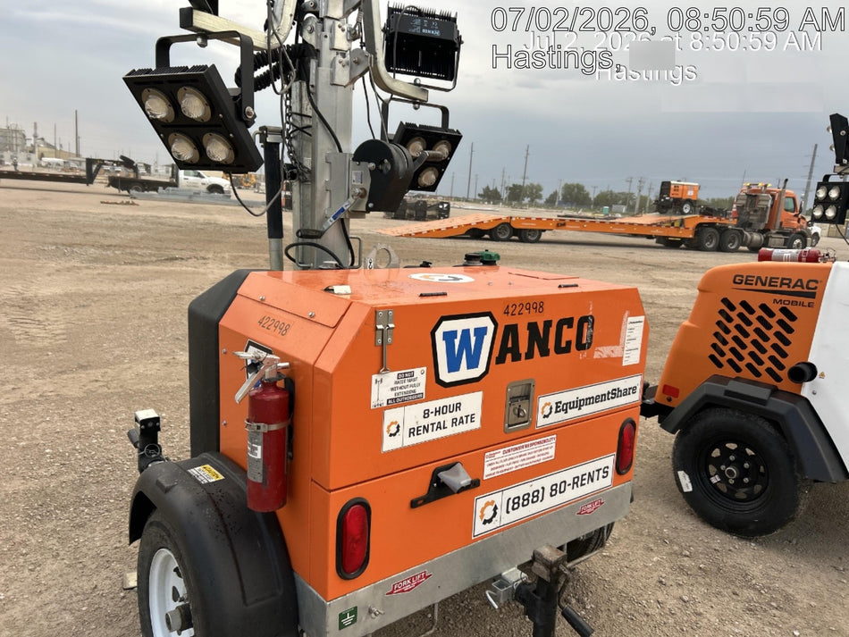 2024 Wanco WLTT-4MM4K Diesel, Deep Sea Controller, Shore Power Plug, Auto Start, (4) 350W LED Floodlights, 4kW Generator, 60 Gal Fuel Tank, 2" Ball, T3
