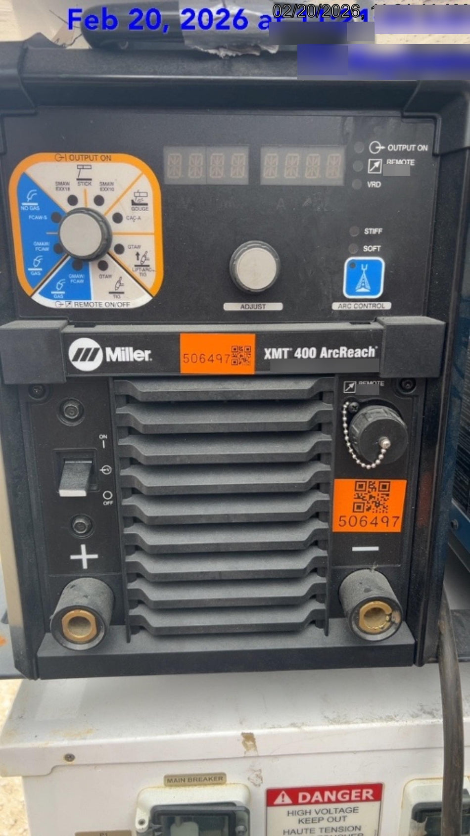 2025 MILLER ELECTRIC XMT 400