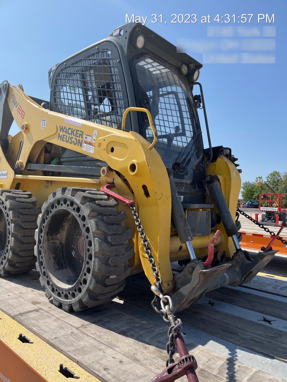 Wacker Neuson SW28 Wacker Neuson SW28 Skid Loader w/Solid Tires, Cab, 75" Bucket