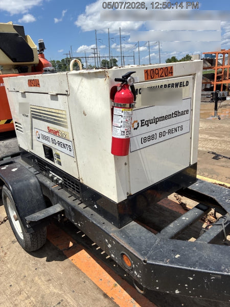 2020 Multiquip DLW400ESA4 400 amp Welder, 14kW, 120/240V, T4F Kubota, Trailer