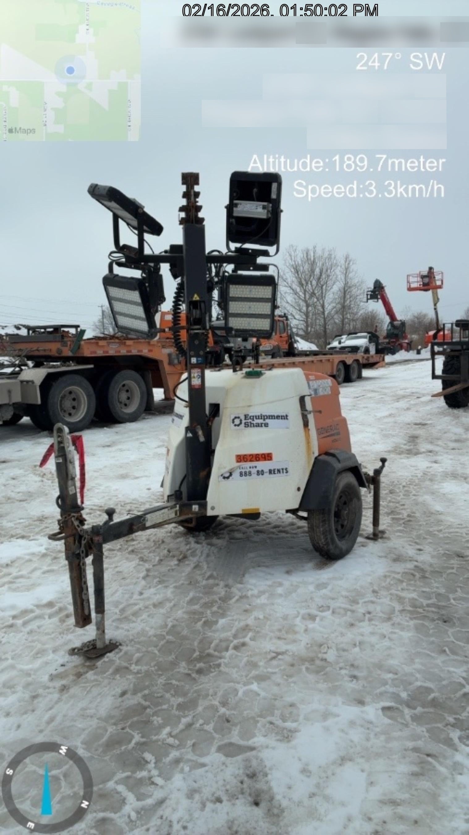 2023 Generac MLT2 Diesel, Flex Switch 120V Input, Powerzone Controller, 
(4) 320W LED Lights, 4kW Generator, 39.9 Gal Fuel Tank, 2" Ball, T3