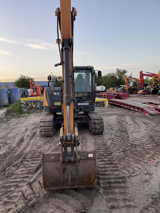 2018 Case CX80C CLOSED CAB, A/C, RUBBER TRACKS PADS, 7'-2" ARM