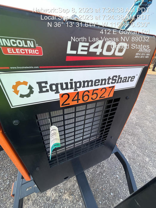 2022 Lincoln Electric LE400 Kubota V1505, Trlr, Cable Rack, Light Kit, ES Decals, T3