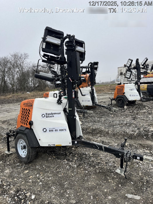 2024 Generac MLT2 Diesel, Flex Switch 120V Input, Powerzone Controller, 
(4) 320W LED Lights, 4kW Generator, 39.9 Gal Fuel Tank, 2" Ball, T3