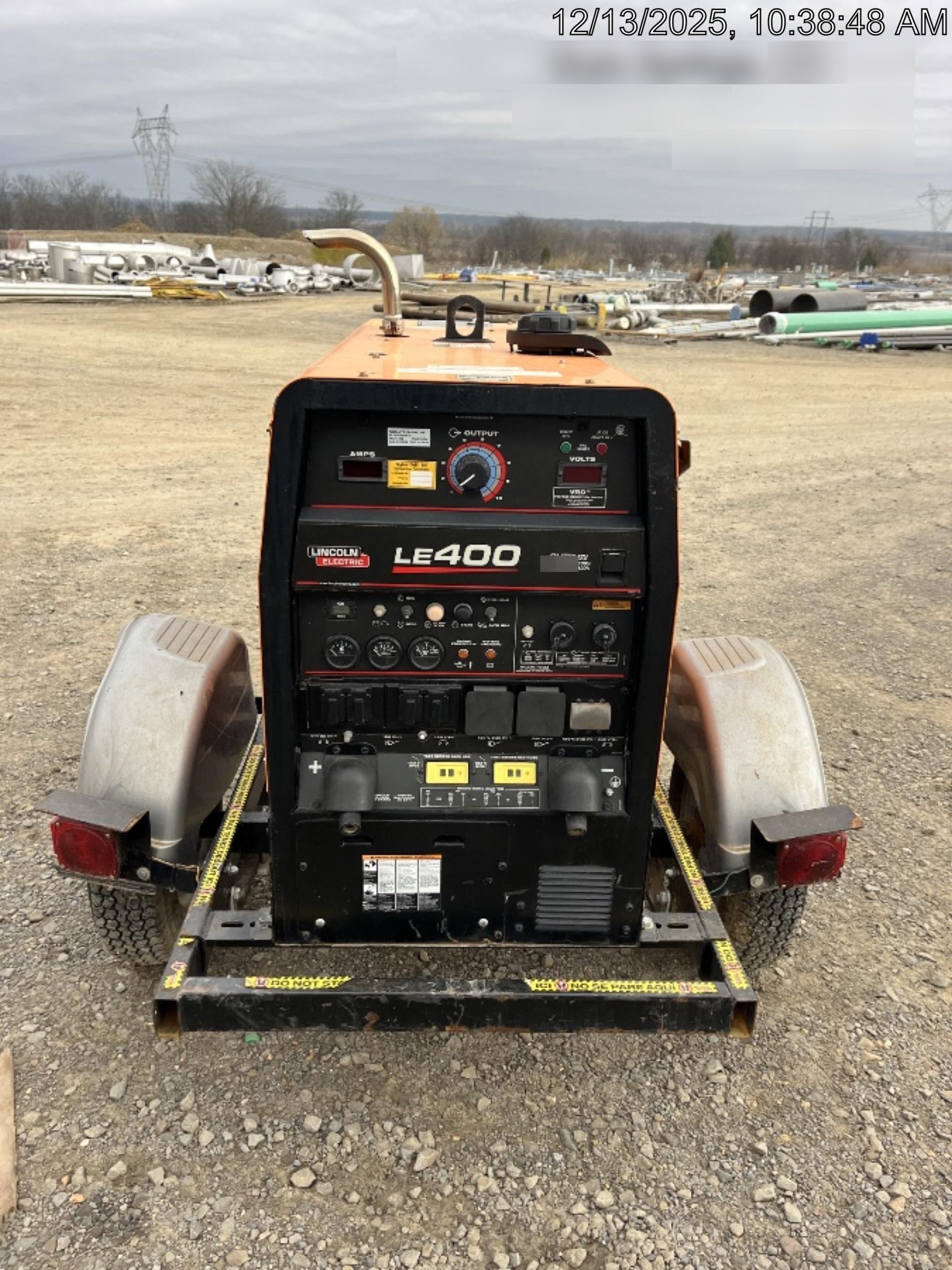2022 Lincoln Electric LE400 Kubota V1505, Trlr, Cable Rack, Light Kit, ES Decals, T3