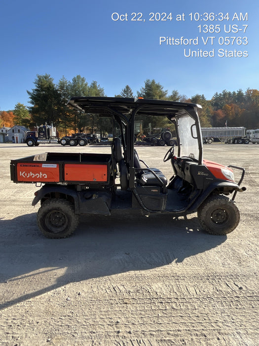 2021 Kubota RTV-X1140W-H Plastic Canopy, Windshield Acrylic Clear, LED Strobe Light, Wire Harness Kit, Back up Alarm