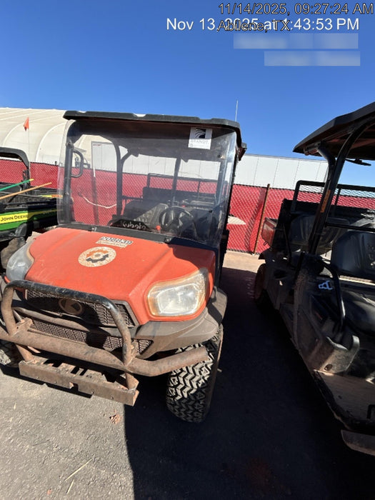 2022 Kubota RTV-X1140W-H Plastic Canopy, Windshield Acrylic Clear, LED Strobe Light, Wire Harness Kit, Back up Alarm