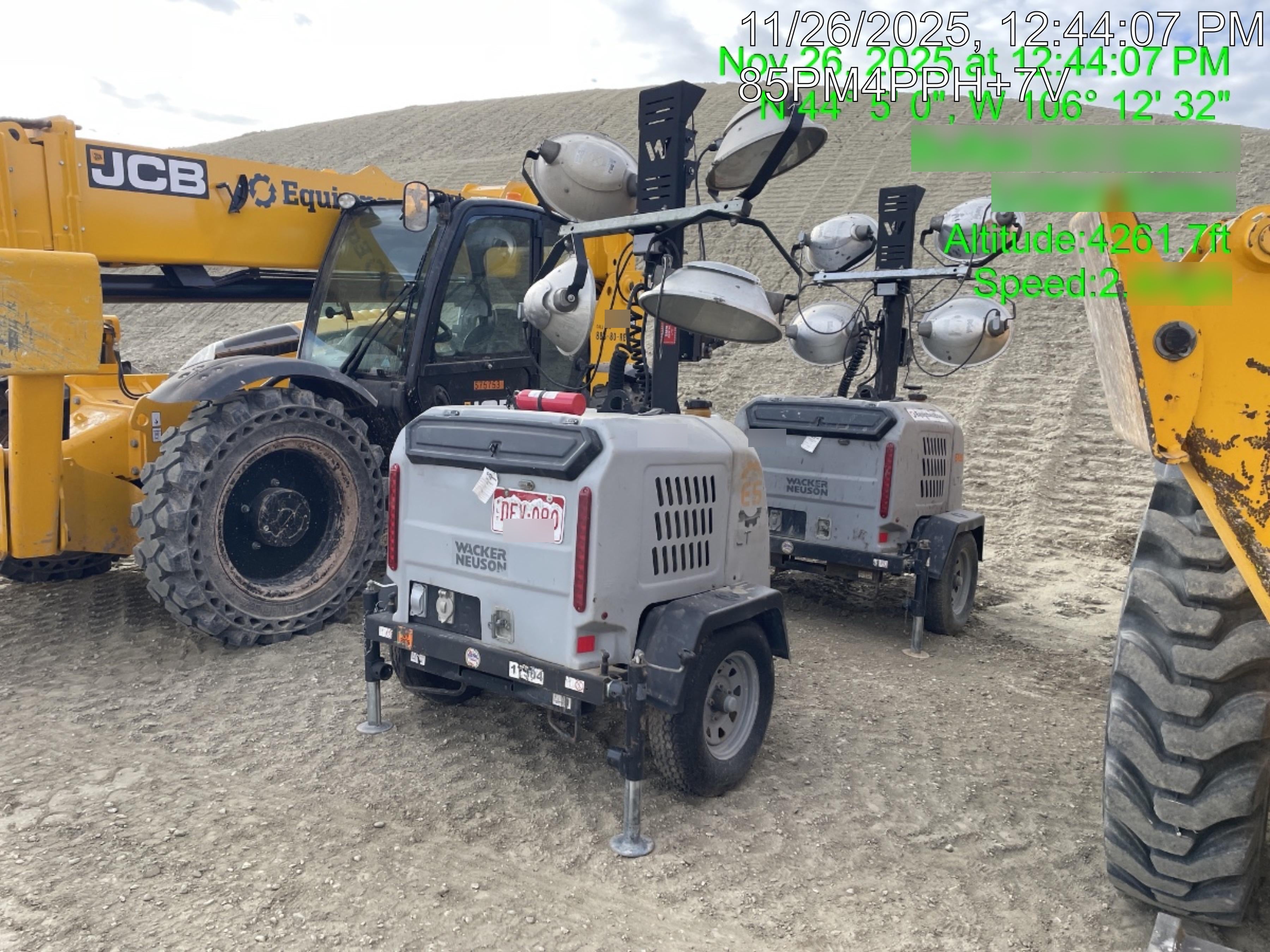 Wacker Neuson LTV6K-MH Wacker Neuson LTV6K Mobile Light Tower w/Fuel Level Sensor Installed