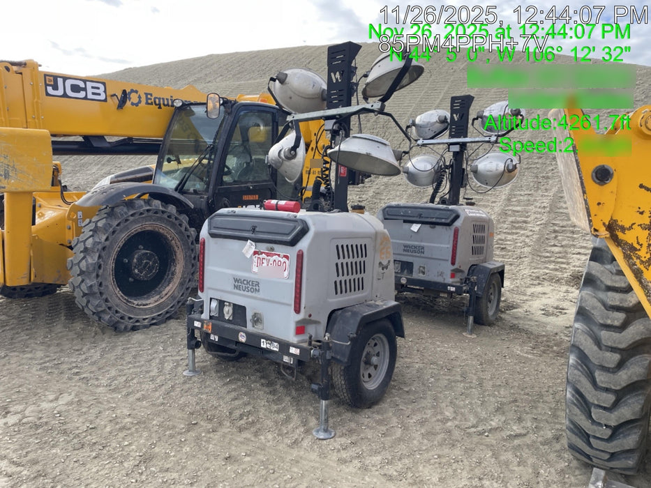 Wacker Neuson LTV6K-MH Wacker Neuson LTV6K Mobile Light Tower w/Fuel Level Sensor Installed