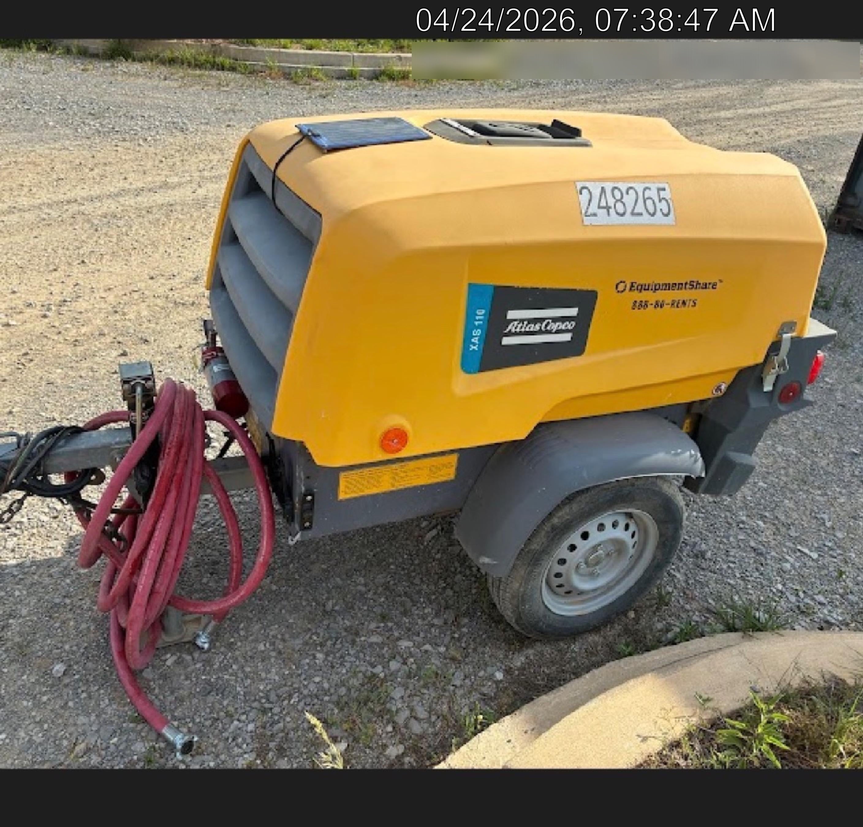 2022 ATLAS COPCO XAS 110