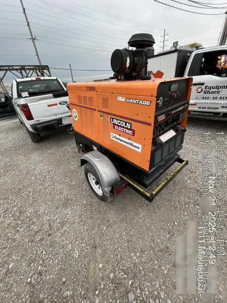2021 Lincoln Electric Vantage 549X Ready Pak 3, ORANGE (includes trailer, cable rack, fender light kit)