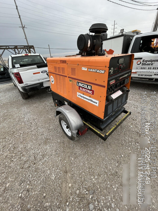 2021 Lincoln Electric Vantage 549X Ready Pak 3, ORANGE (includes trailer, cable rack, fender light kit)