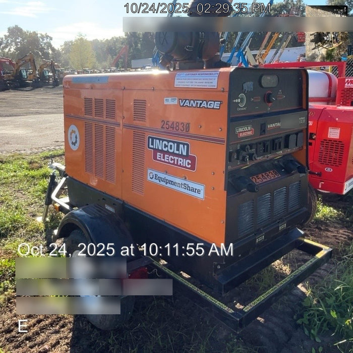 2022 Lincoln Electric Vantage 549X Crosslink Technology, Trailer Mounted, ES Decals, T3