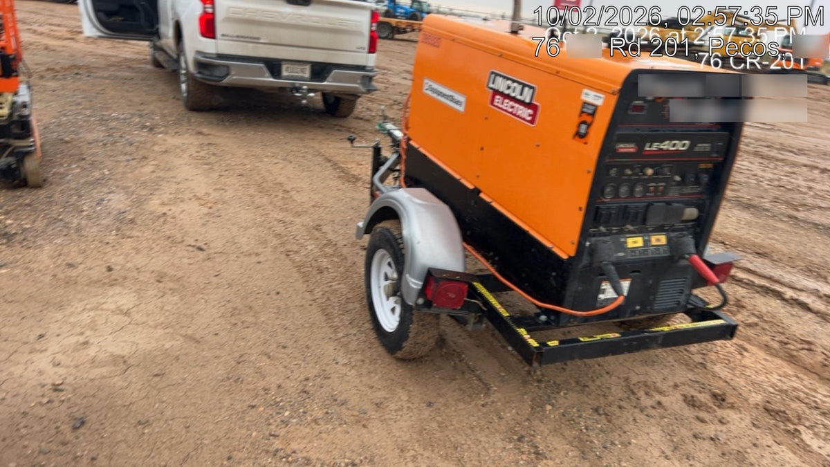 2022 Lincoln Electric LE400 Kubota V1505, Trlr, Cable Rack, Light Kit, ES Decals, T3