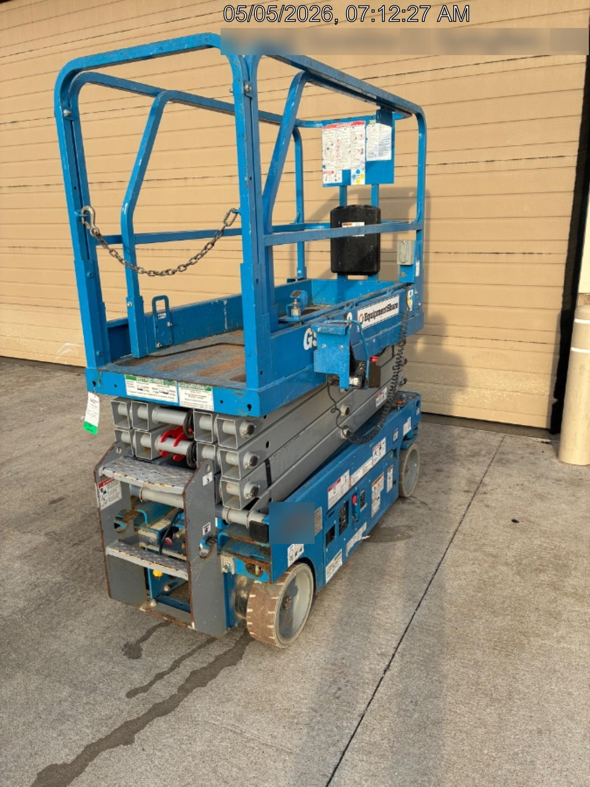 2019 Genie GS-1930 Fixed Rails with Chain Entry
