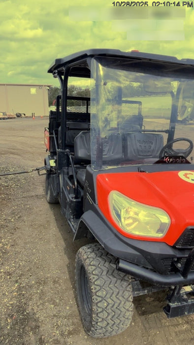 2022 Kubota RTV-X1140W-H Plastic Canopy, Windshield Acrylic Clear, LED Strobe Light, Wire Harness Kit, Back up Alarm