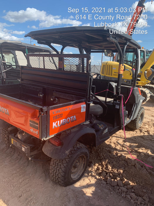 2020 Kubota RTV-X1140W-H Canopy, 4-Seater, Diesel, Windshield Acrylic Clear, LED Strobe, Backup Alarm