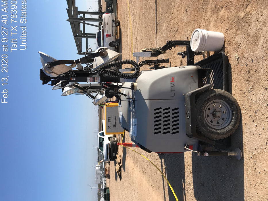 2019 Wacker Neuson LTV6L-MH Wacker Neuson LTV6L Mobile Light Tower w/Fuel Level Sensor Installed