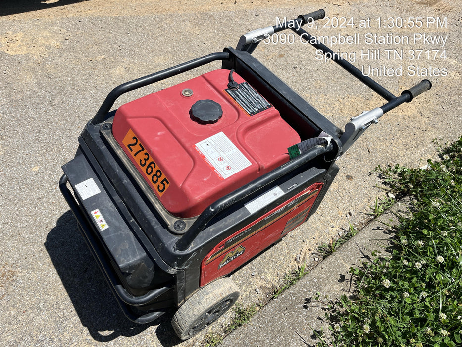 2022 Mi-T-M GEN-8000-IMM1E 7300W, (2) 120V Outlets, GFCI, Inverter