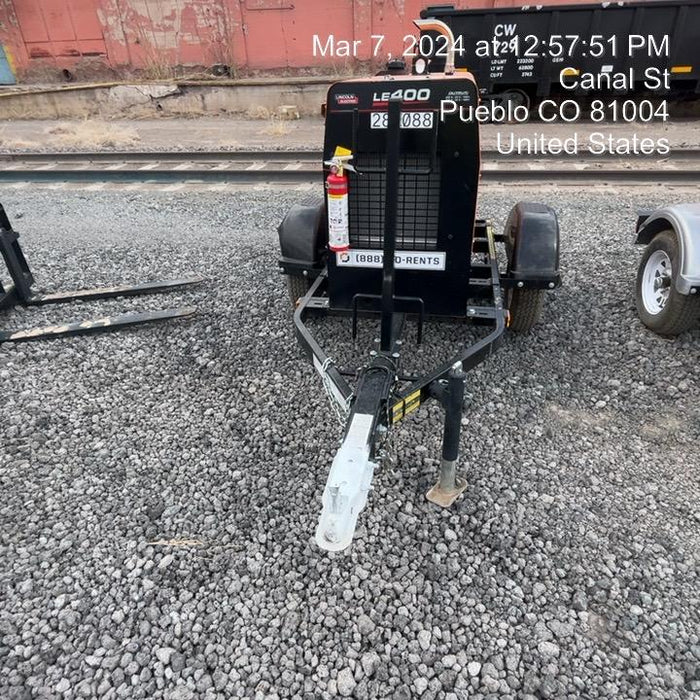 2023 Lincoln Electric LE400 Kubota V1505, Trlr, Cable Rack, Light Kit, ES Decals, T3