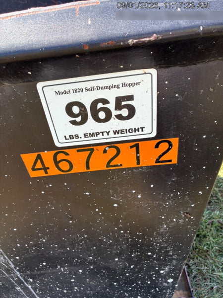 2024 STAR INDUSTRIES M-1820 - Self-Dump Hopper