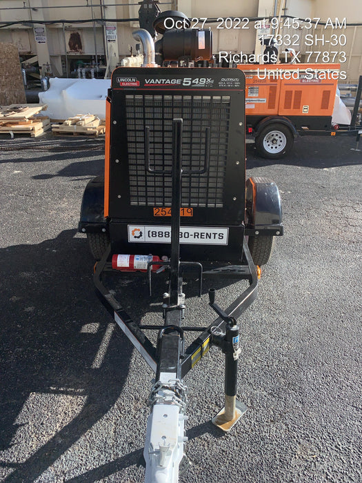 2022 Lincoln Electric Vantage 549X Crosslink Technology, Trailer Mounted, ES Decals, T3