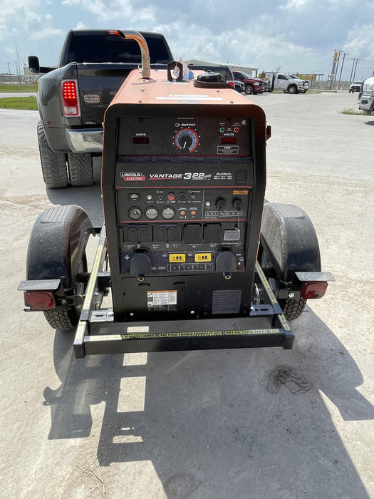 2021 Lincoln Electric Vantage 322 Vantage 322 Ready Pak 3 w/ Decals, ORANGE (includes trailer, cable rack, fender light kit) NO Telematics