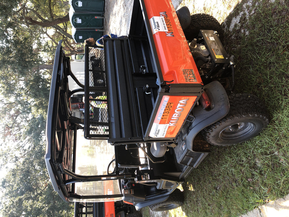 Kubota RTV-X1140W-H 4wd Utility Cart, 4 Seat, Diesel, LED Strobe, Windshield Tempered Glass, Plastic Canopy, Wire Harness Kit, Backup Alarm