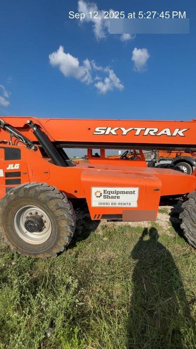 2018 Skytrak 10054 Skytrak 10054 10K Telehandler w/Open ROPS Solid Tires, LED Work Lights, Rotating Beacon, 60" Carriage/60" Forks