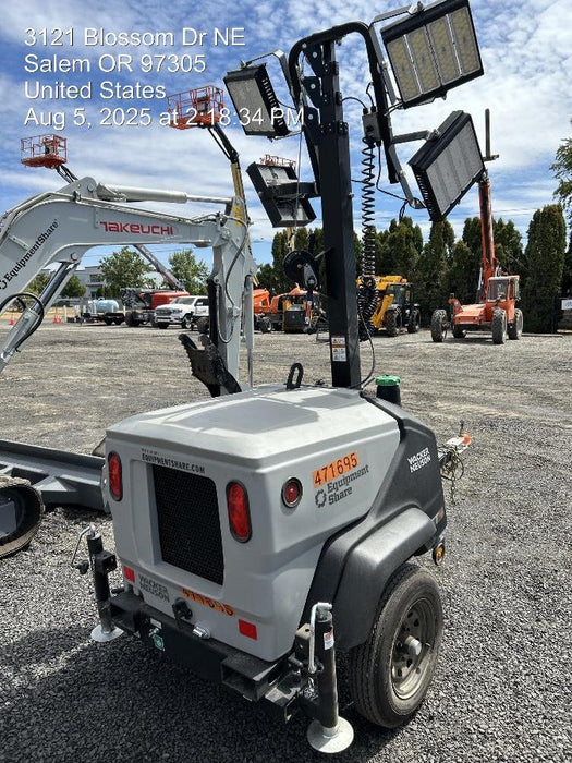 2024 Wacker Neuson LTT4 Diesel, Kohler KDW702, Deep Sea Controller, Auto Start, LED 320W, Bypass Outlet, T3