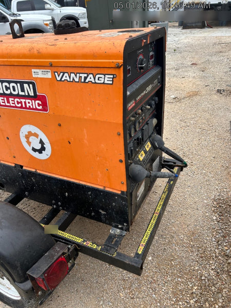2021 Lincoln Electric Vantage 322 Vantage 322 Ready Pak 3 w/ Decals, ORANGE (includes trailer, cable rack, fender light kit) NO Telematics